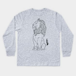 Vintage Lion from the Wizard of Oz Kids Long Sleeve T-Shirt